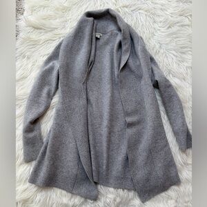 L.L. Bean Women's Heather Gray Cashmere Cardigan